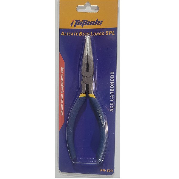 Alicate de Bico Reto 5 PL  p/ Pesca -  Aço Carbono