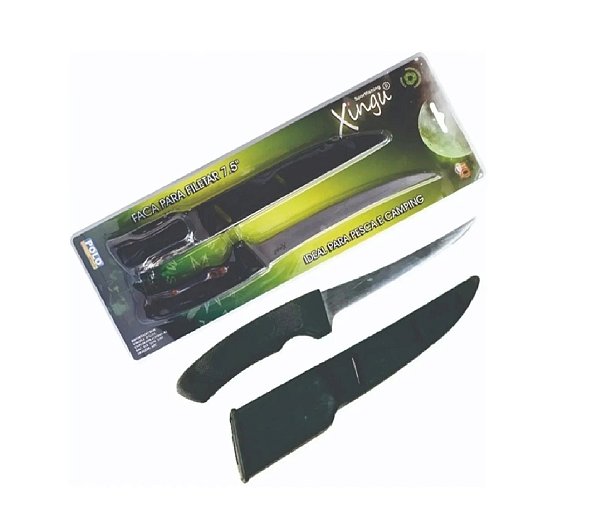 Faca de Pesca para Filetar / Fileteira - Aço Inoxidável  7.5 Polegadas Xingu