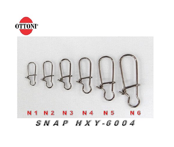 Snap Black Ottoni - Nice Snap HXY-6004 para Pesca com 100 pçs