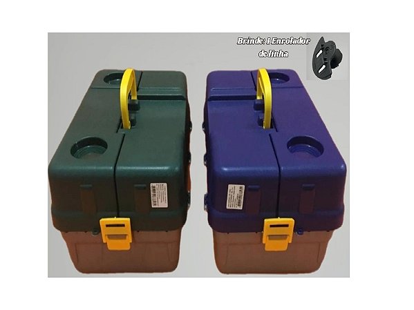 Caixa de Pesca HI c/ 06 Bandejas Articuladas Grande (GG:44x28.5x23) + Brinde