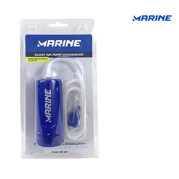 Oxigenador Silencioso Marine Sports para Iscas Vivas / Azul (Modelo Novo)