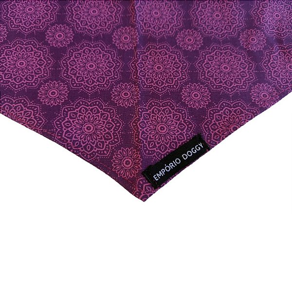 Bandana Pet Mandala Roxa