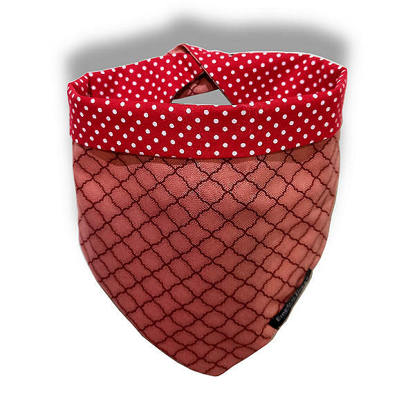 Bandana Dupla Face com Botão de Pressão