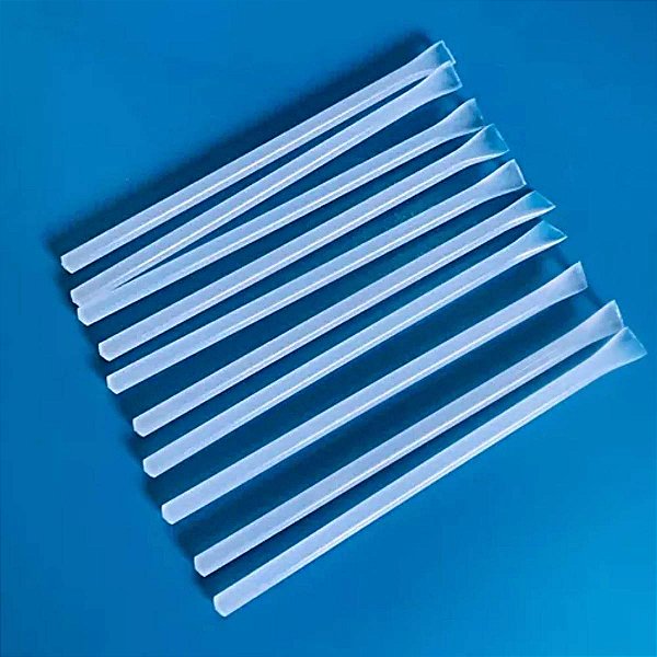 Bastão em Polipropileno Maciço Com ponta Chata Para Laboratório