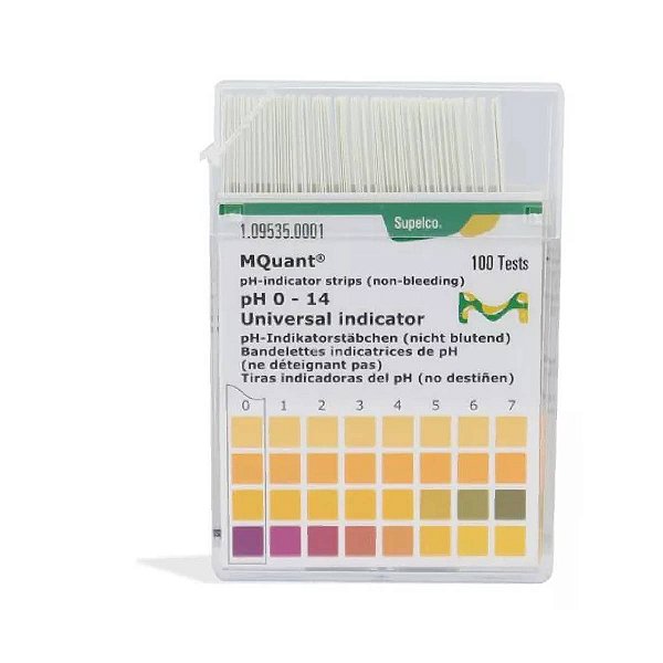 Tiras De Papel Fita De Ph 0-14 Com 100 Unidades