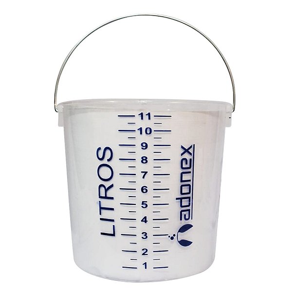 Balde em Polipropileno Autoclavável Graduado Capacidade de 12 Litros