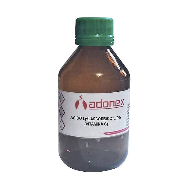 Ácido L(+) Ascórbico L PA Vitamina C Frasco 100g Puro Para Laboratório