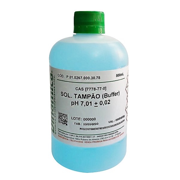Solução Tampão (Buffer) pH 7,01 500mL