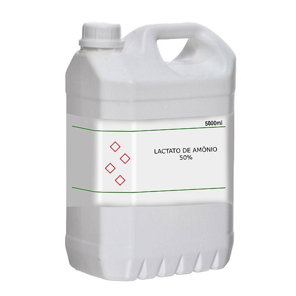 Lactato De Amônio 50% 5L Para Laboratório Em Análises Químicas