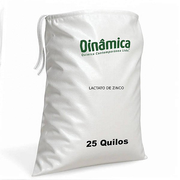 Lactato De Zinco 25kg Para Laboratório Em Análises Químicas