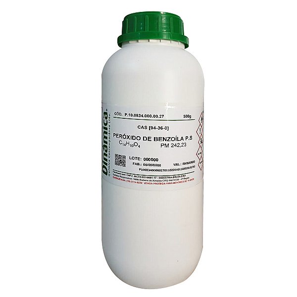 Peroxido De Benzoila PS 500g Para Laboratório