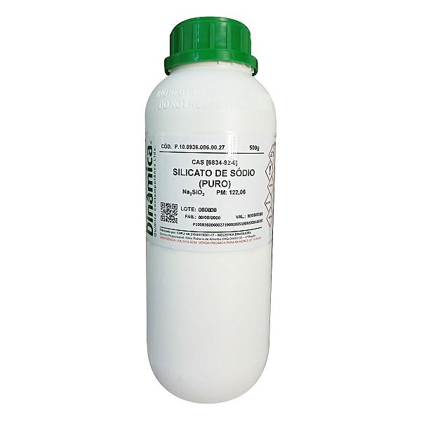 Silicato De Sodio (Puro) 500g Para Laboratório