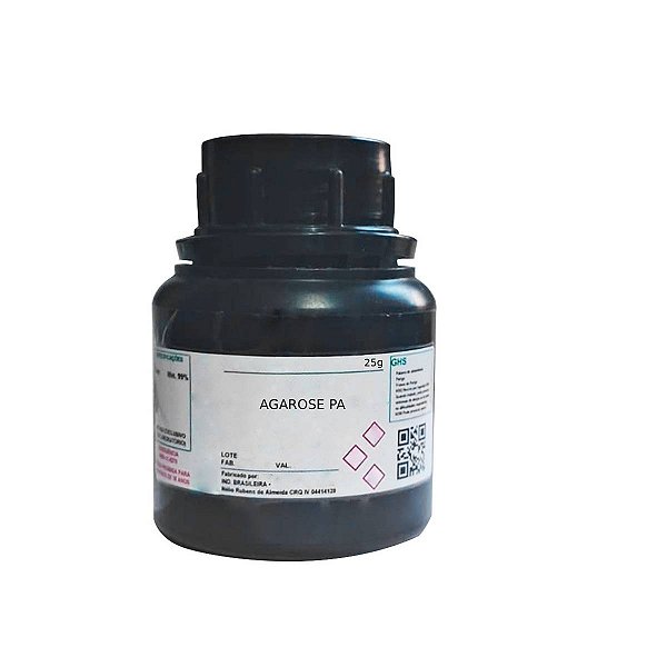 Agarose PA 25g Para Laboratório