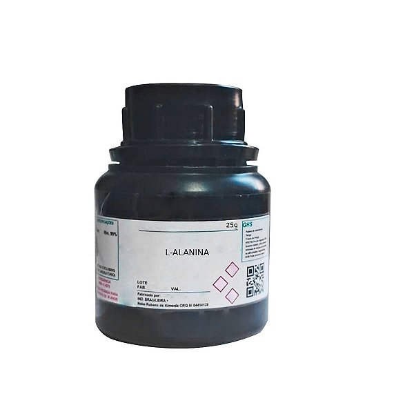 L-Alanina 25g Para Laboratório