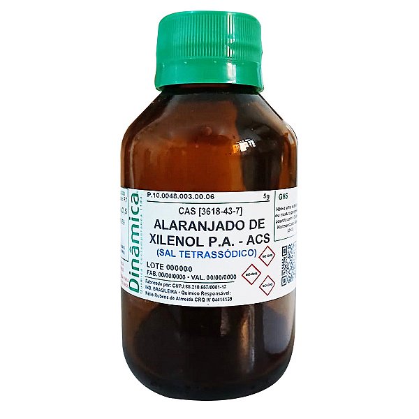 Alaranjado De Xilenol (Sal Tetrassódico) PA ACS 5g Para Laboratório