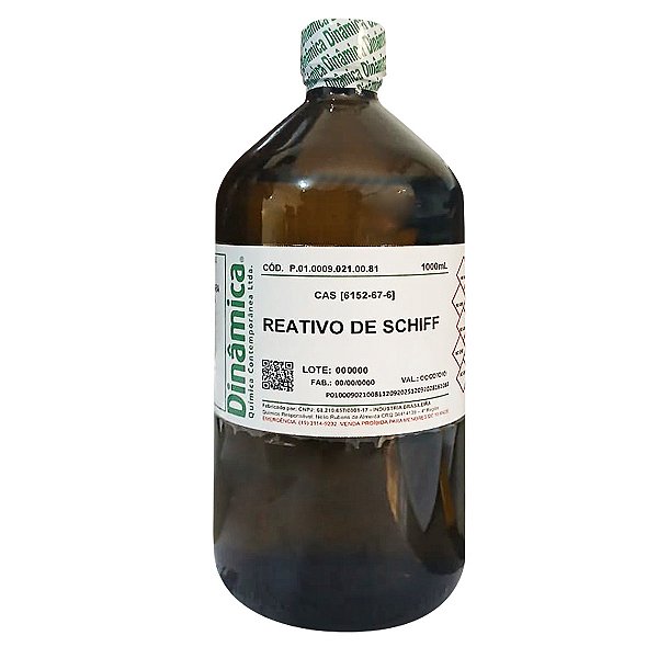 Reativo De Schiff Para Aldeidos 1000mL Para Laboratório e Pesquisas