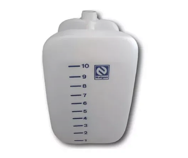 Bombona PE Graduada com Tampa Lacre e Batoque sem Torneira 10L Nalgon