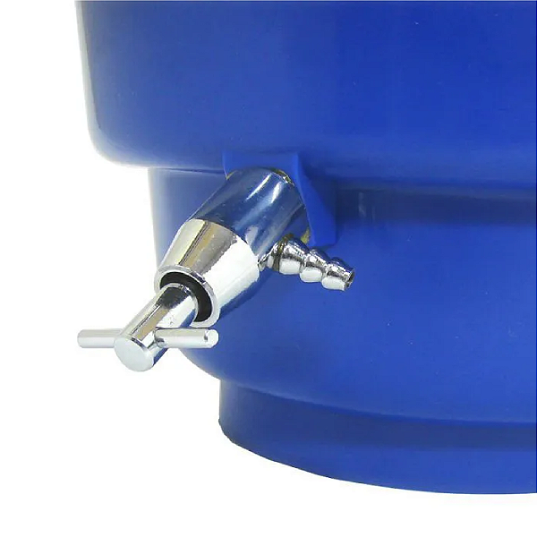 Base para Dessecador Nalgon em PP Azul com Torneira