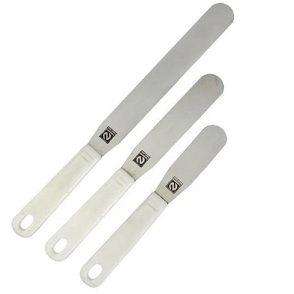 Espátula em Inox Cabo PP Lâmina 29×150 mm Redonda