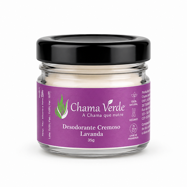 Desodorante Natural Cremoso Lavanda