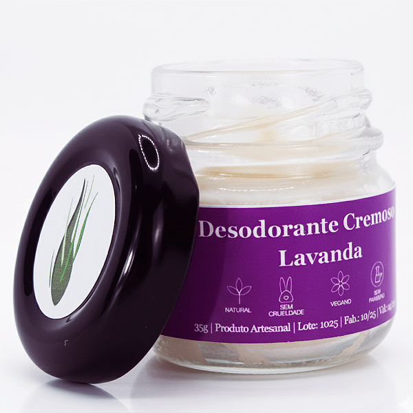 Desodorante Natural Cremoso Lavanda