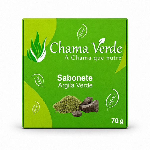 Sabonete de Argila Verde 100% Natural Artesanal