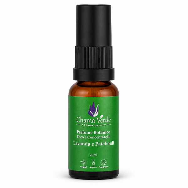 Perfume Botânico 100% Natural Foco e Concentração
