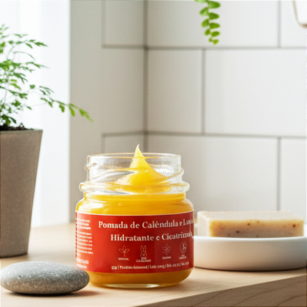 Pomada Multifuncional de Calêndula e Lavanda