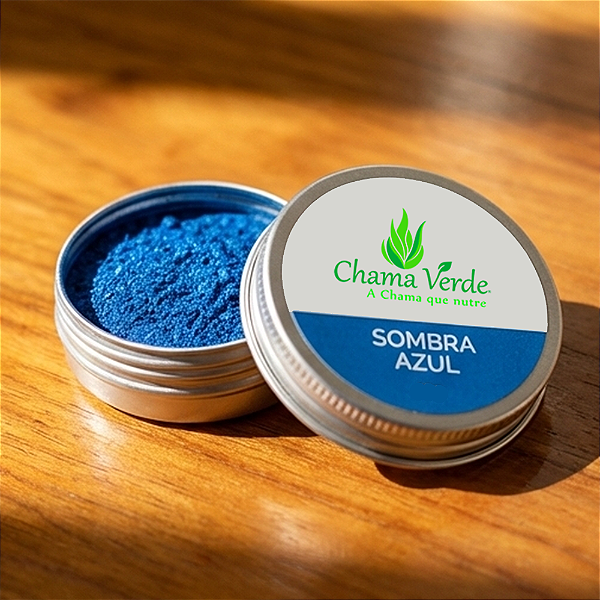 Sombra Azul Perolada Natural e Vegana