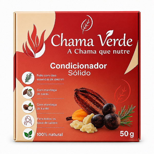 Condicionador Sólido Cacau e Karitê