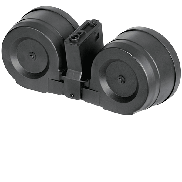 A&K MAGAZINE 2000R DRUM DUAL AMMO BOX FOR M4