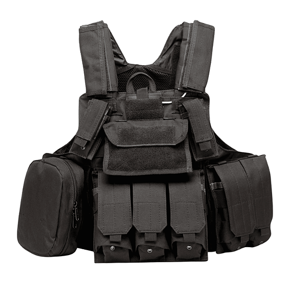 COLETE GHOST CIRAS MAR COLETE TACTICAL 600D BLACK WOSPORT