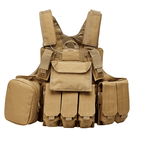 COLETE GHOST CIRAS MAR COLETE TACTICAL 600D TAN WOSPORT