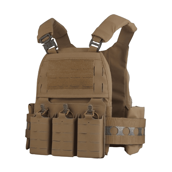 COLETE VEST V5 PC TACTICAL COYOTE WOSPORT