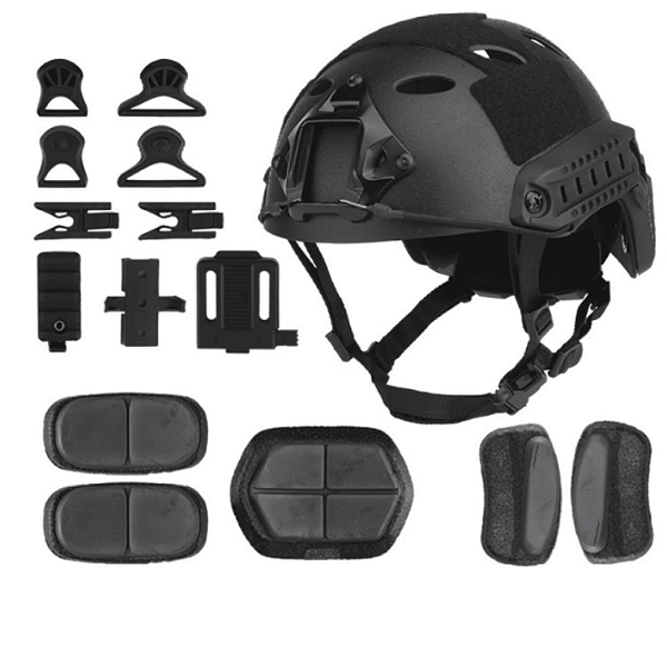 CAPACETE  HELMET FAST SANDBLASTED VERSION GRANDE BLACK