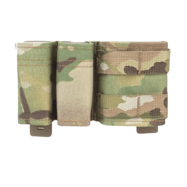 MAGAZINE POUCH 5.56 & 9MM DOUBLE SHORT MULTICAM