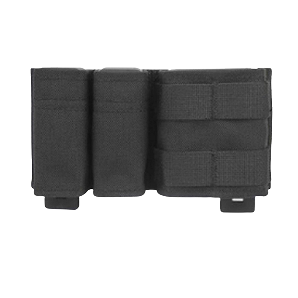MAGAZINE POUCH 5.56 & 9MM DOUBLE SHORT BLACK