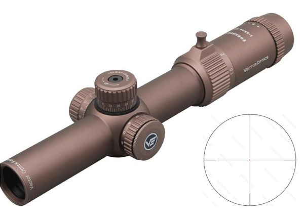 VECTOR OPTICS SCOPE FORESTER 1-5X24 GEN II FLAT DARK EARTH SFP