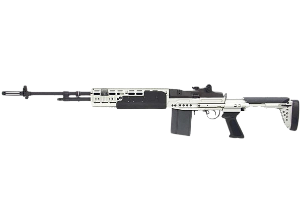 G&G AEG GR14 EBR Long Sniper Silver Airsoft
