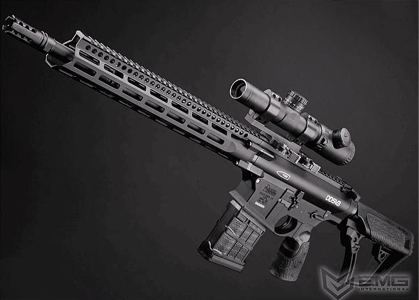 DANIEL DEFENSE EMG CYMA AEG DD5 V3 15" RAIL WITH PLATINUM GEARBOX & KRESTEL VER. 2 MOSFET AIRSOFT RIFLE BLACK *pré-venda*