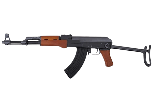 CYMA AEG AK47S STANDARD FULL METAL STEEL FOLDING STOCK REAL WOOD