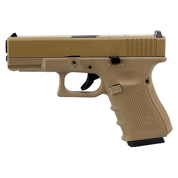 WE GBB G19 GEN 3 BLOWBACK AIRSOFT PISTOL TAN