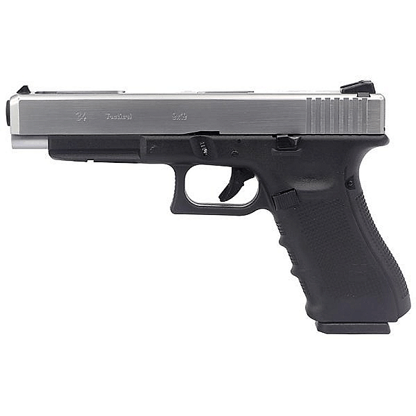 WE GBB G34 GEN4 BLOWBACK AIRSOFT PISTOL BLACK & SILVER