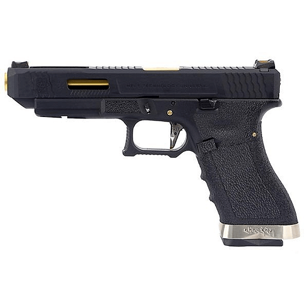 WE GBB G34 T01 BLOWBACK AIRSOFT PISTOL BLACK