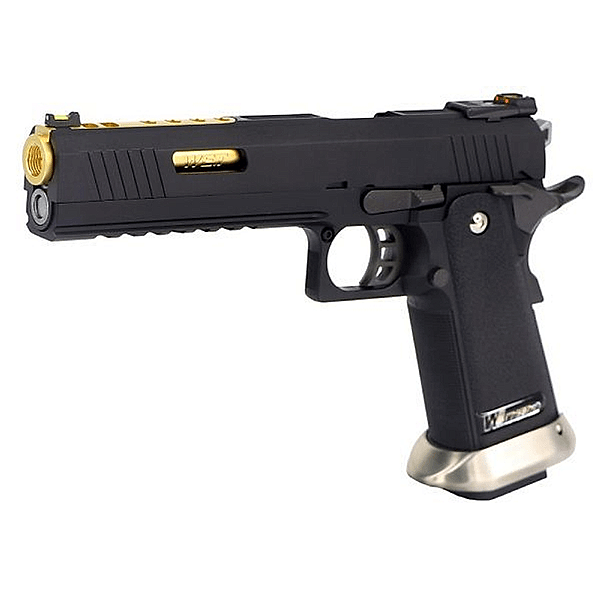 WE GBB HI-CAPA 6" IREX COMPETITION FULL-AUTO BLOWBACK AIRSOFT PISTOL BLACK / GOLD