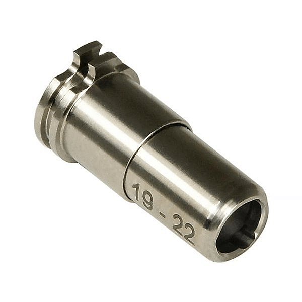 MAXX MODEL NOZZEL AIR SEAL CNC TITANIUM ADJUSTABLE FOR AEG 19-22MM