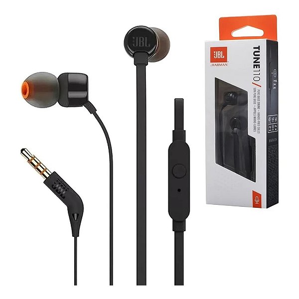 Fone de ouvido in-ear JBL Tune 110 black