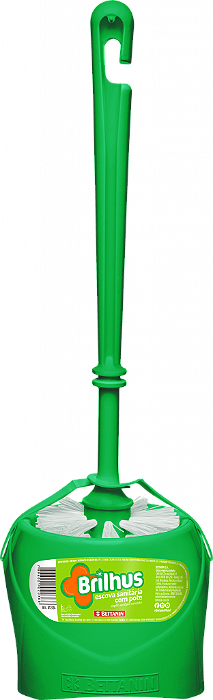 ESCOVA SANITARIA C/POTE PLAST 01UN BRILHUS