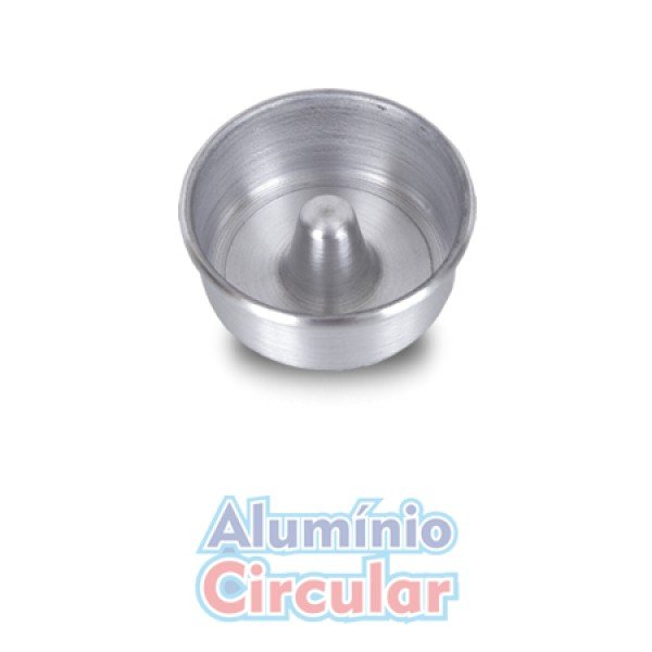 FORMA PUDIM COM TUBO TAM 4 01UN ALUMINIO CIRCULAR