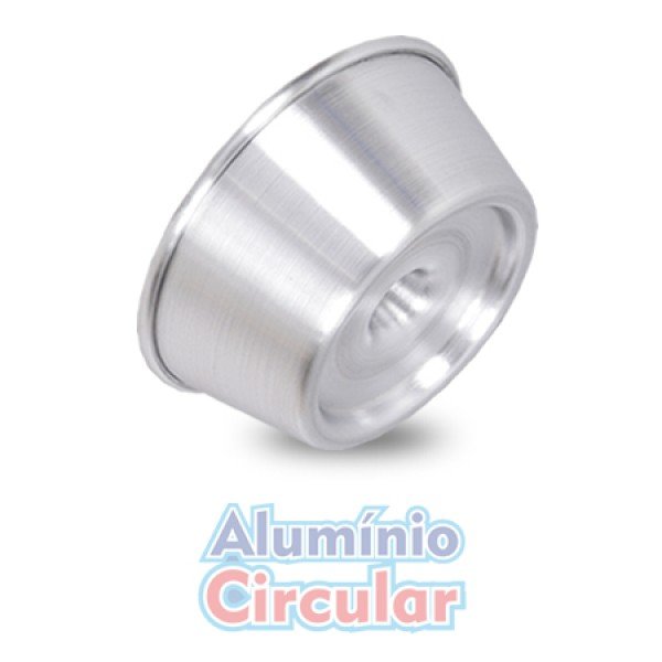 FORMA TUBO 22X8 CONICA TAM 22  01UN ALUMINIO CIRCULAR